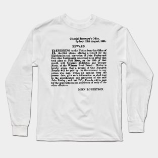 Wanted: John Peisley Long Sleeve T-Shirt